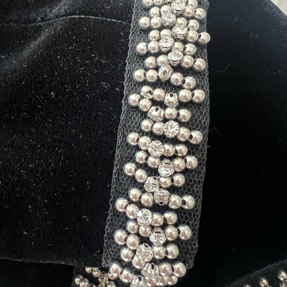 Zara Velvet Mini Skirt bottom embellished - Size XS - NWT - Picture 5 of 5